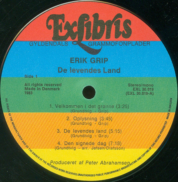 Grip, Erik – De Levendes Land