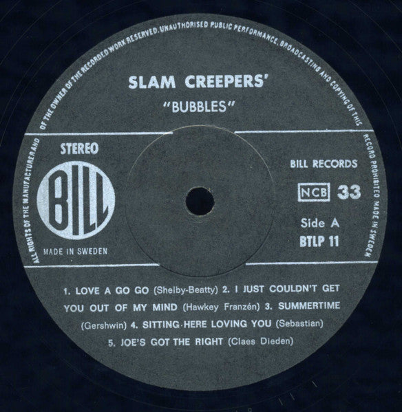 Slam Creepers' - Bubbles