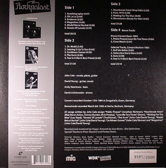 Cale, John & Band - Live Rockpalast