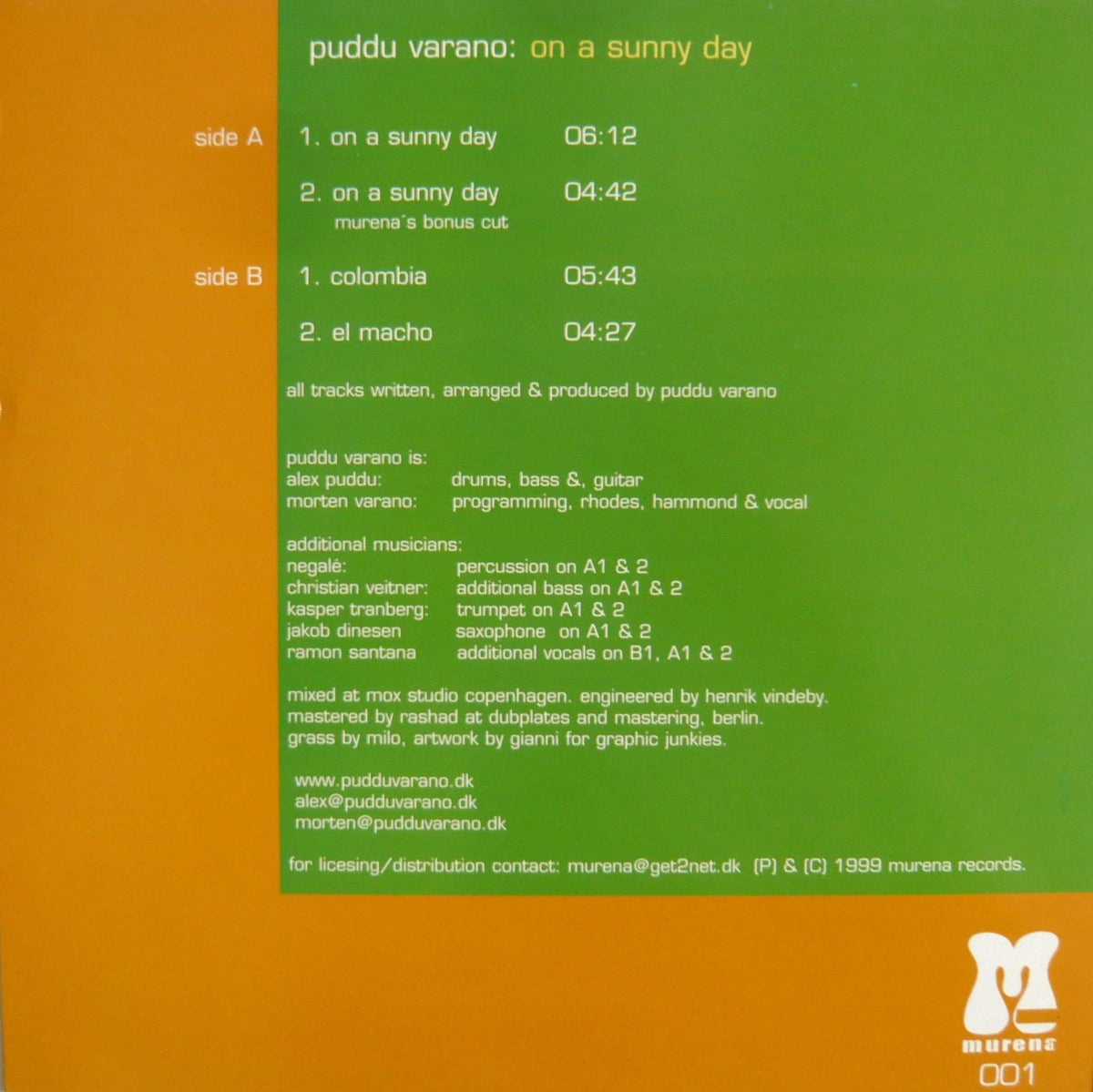 Puddu Varano - On A Sunny Day