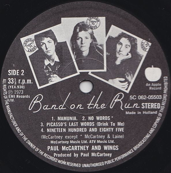 McCartney, Paul & Wings - Band On The Run