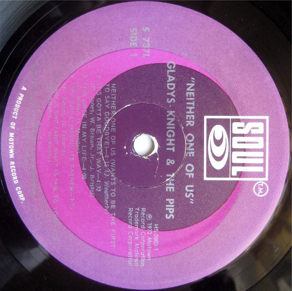 Knight, Gladys & The Pips - Neither On Of Us
