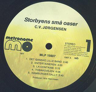 Jørgensen, C.V. - Storbyens Små Oaser