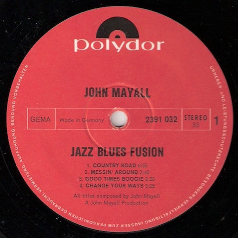 Mayall, John – Jazz Blues Fusion