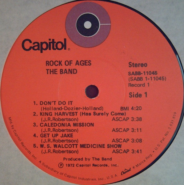Band - Rock Of Ages
