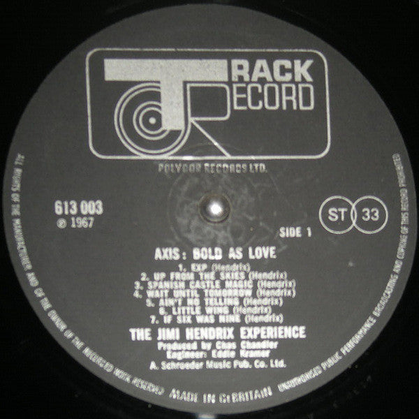 Hendrix, Jimi Experience - Axis Bold As Love