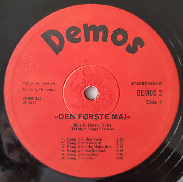 Benny Holst Og Jesper Jensen - Den Første Maj