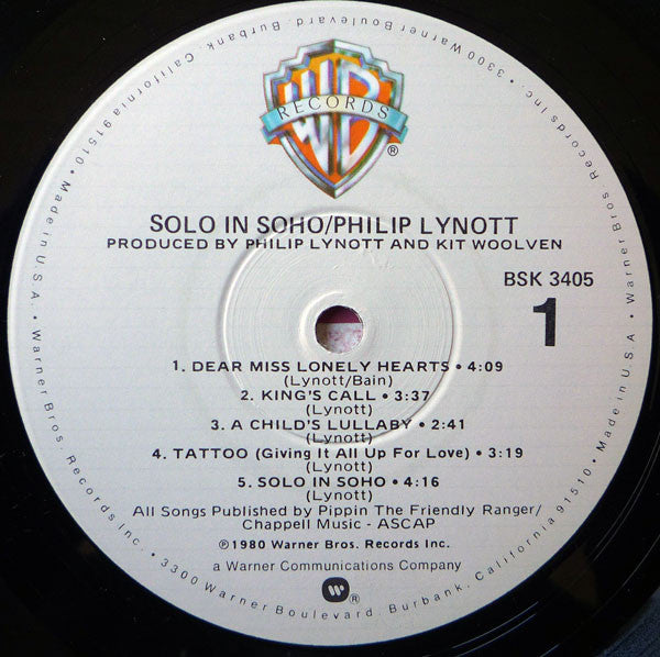Lynott, Philip - Solo In Soho