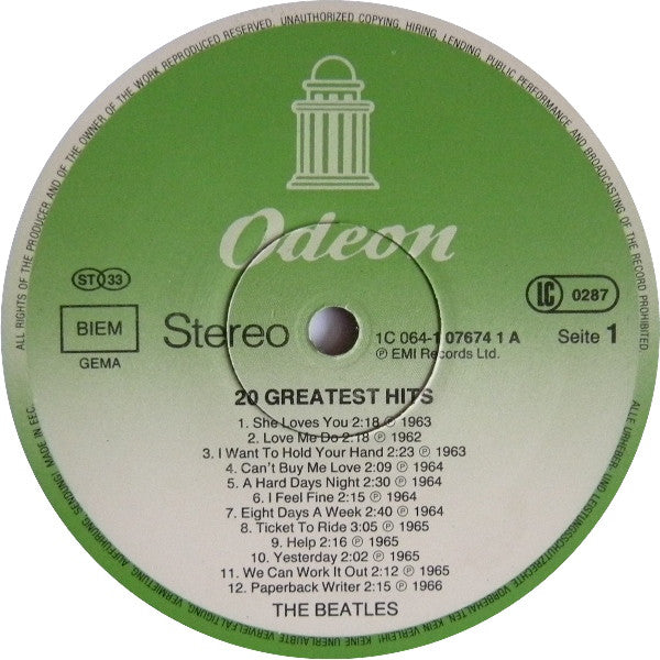 Beatles – 20 Greatest Hits