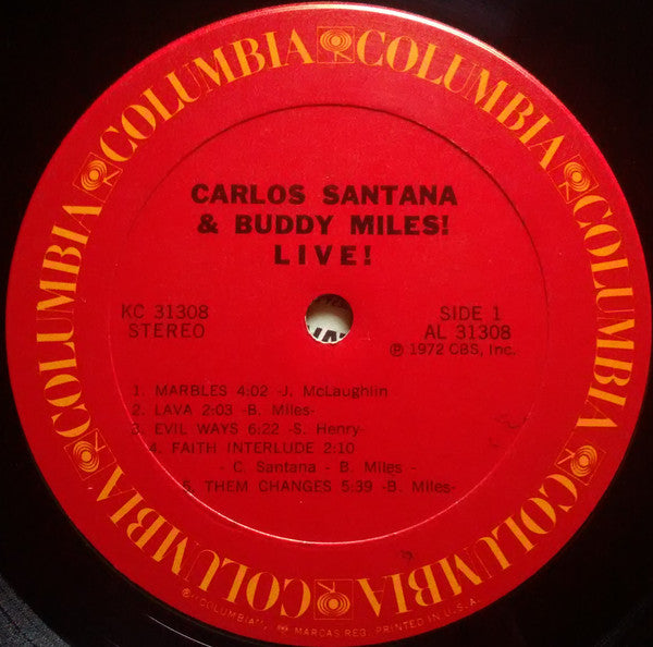 Santana, Carlos & Buddy Miles - Carlos Santana & Buddy Miles! Live!