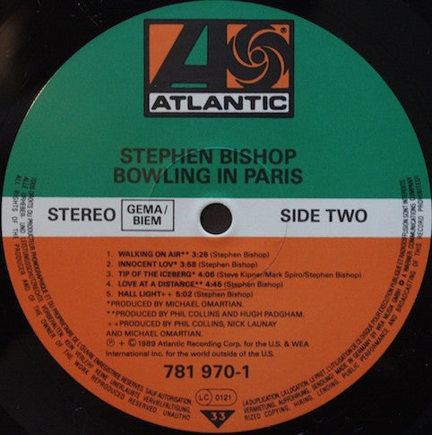 Stephen Bishop – Bowling In Paris