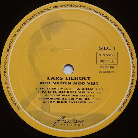 Lilholt, Lars – Med Natten Mod Vest