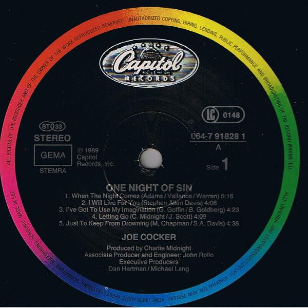 Cocker, Joe – One Night Of Sin