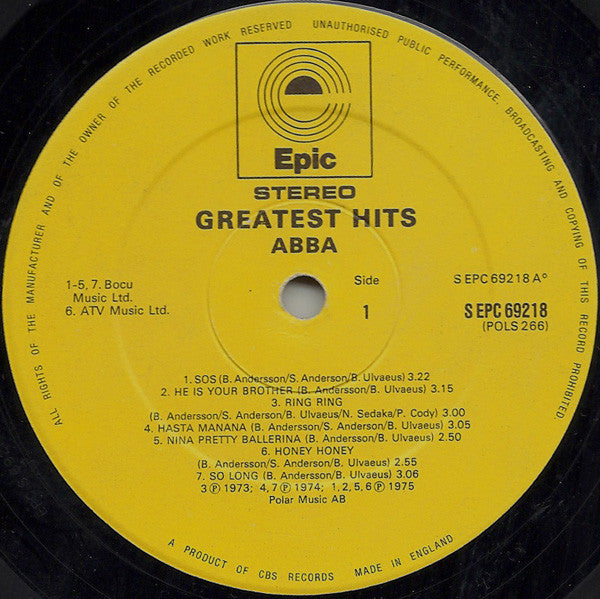ABBA - Greatest Hits
