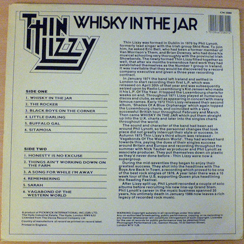 Thin Lizzy – Whisky In The Jar