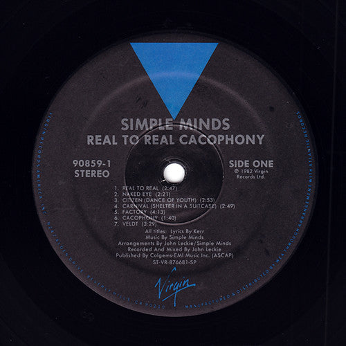 Simple Minds - Real To Real Cacophony