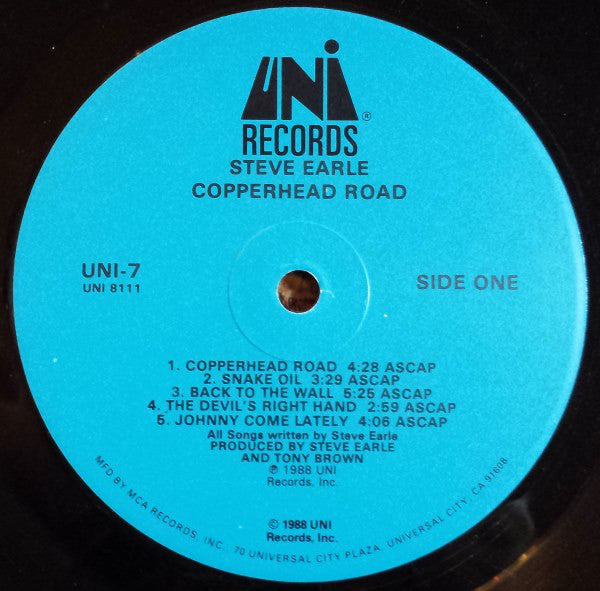 Earle, Steve - Copperhead Road