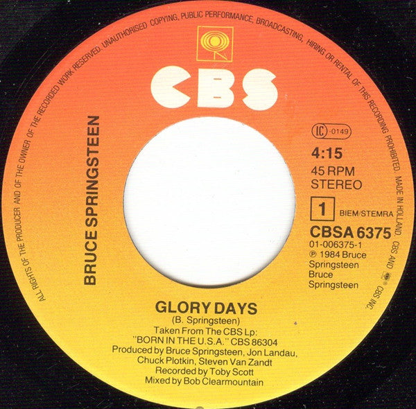 Springsteen, Bruce - Glory Days