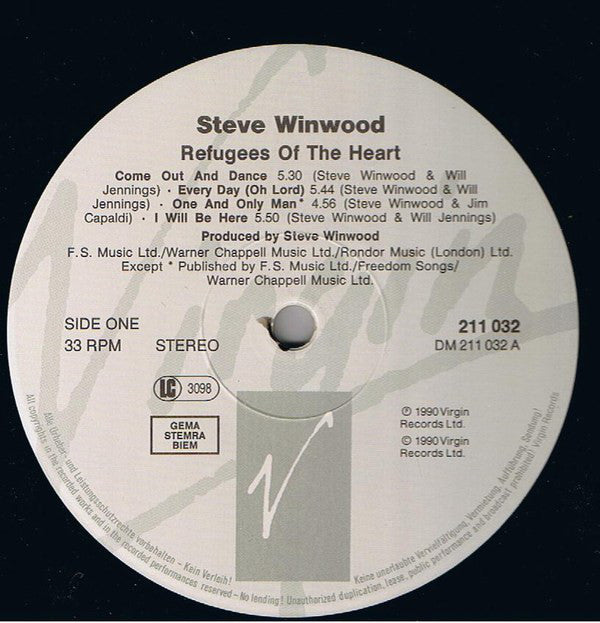 Winwood, Steve – Refugees Of The Heart