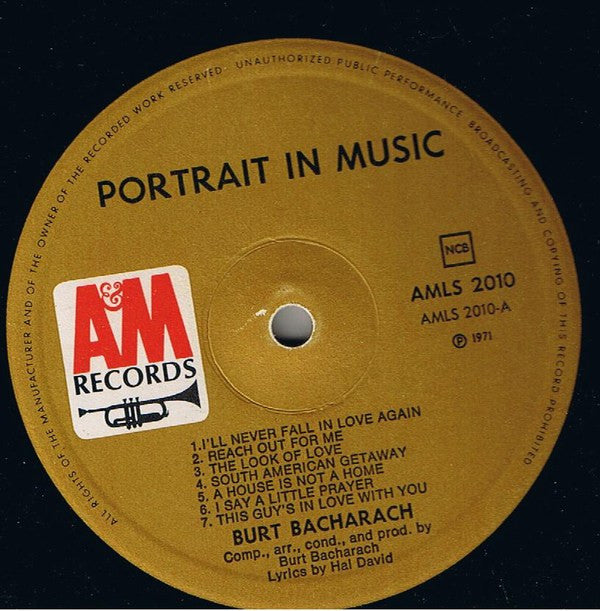 Bacharach, Burt - Portrait In Music