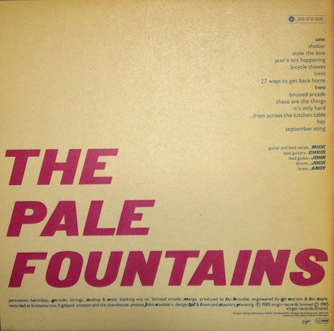 Pale Fountains – ... From Across The Kitchen Table