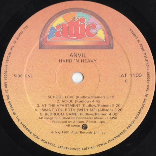 Anvil - Hard 'n' Heavy