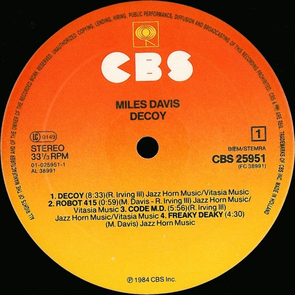 Davis, Miles – Decoy