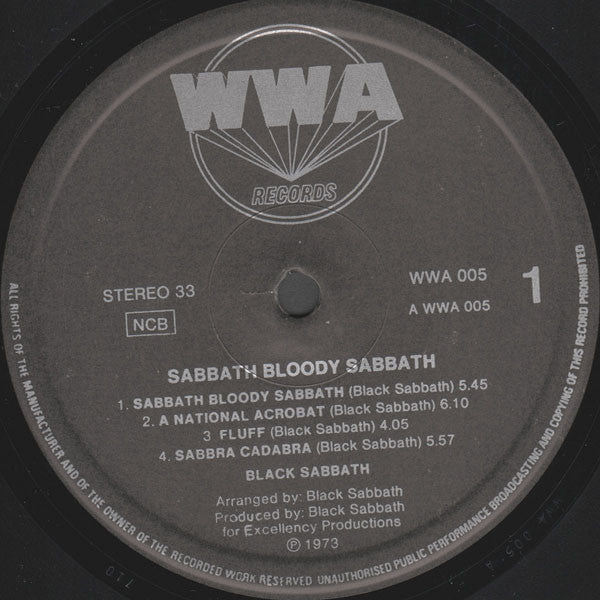 Black Sabbath - Sabbath Bloody Sabbath
