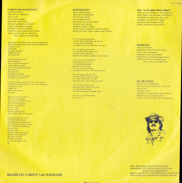 Walter Og Carlo – Walter Og Carlo's 1'ste Elly Plade