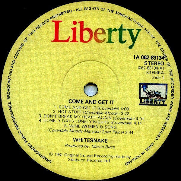 Whitesnake - Come An' Get It