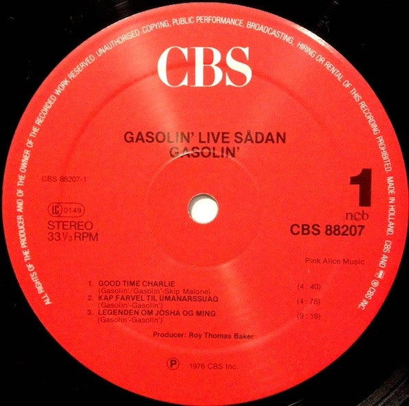 Gasolin' - Live Sådan