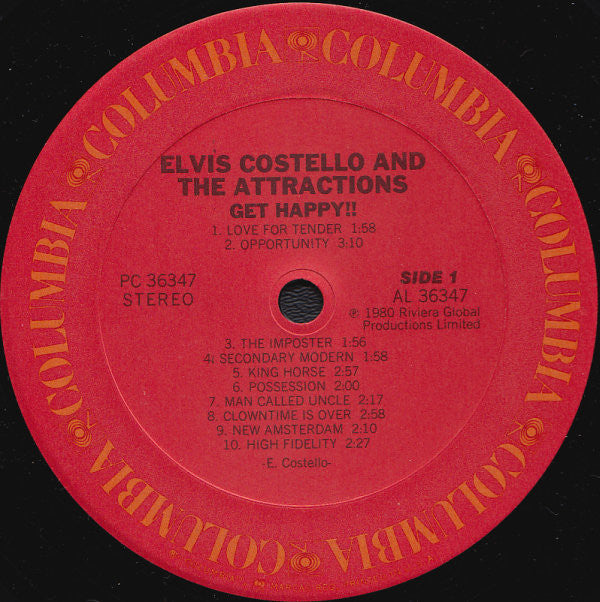 Costello, Elvis And The Attractions - Get Happy!! - RecordPusher