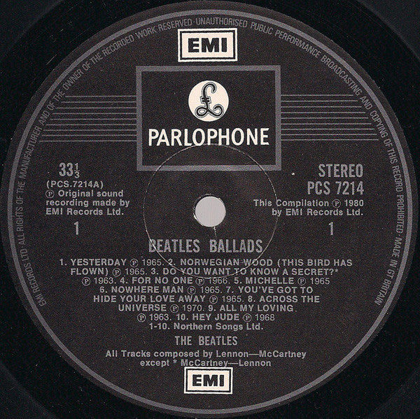 Beatles - The Beatles Ballads