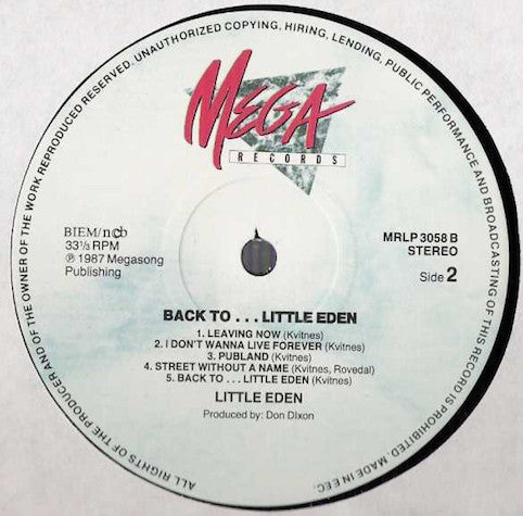 Little Eden – Back To ...Little Eden