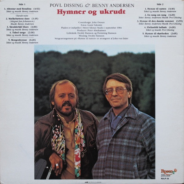 Dissing, Povl & Benny Andersen – Hymner Og Ukrudt