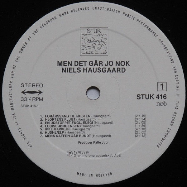Hausgaard, Niels – Men Det Går Jo Nok