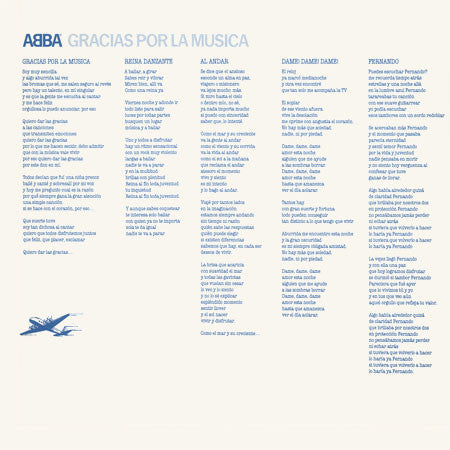 ABBA - Gracias Por La Musica - RecordPusher