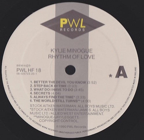 Kylie – Rhythm Of Love