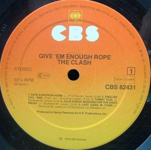 Clash - Give 'em Enough Rope