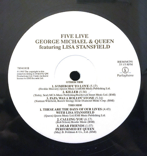 George Michael And Queen – Five Live