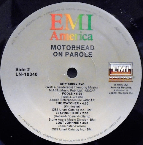 Motörhead – On Parole
