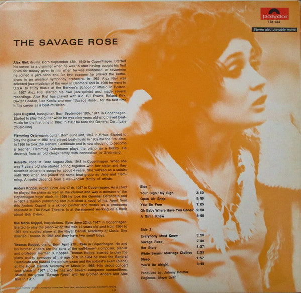 Savage Rose - The Savage Rose
