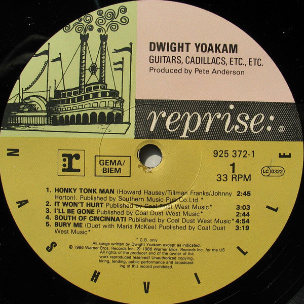Yoakam, Dwight - Guitars Cadillacs etc. etc.