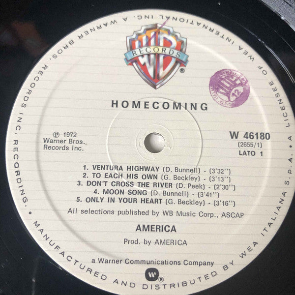 America - Homecoming - RecordPusher