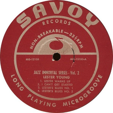 Young, Lester – Jazz Immortal Series - Vol. 2