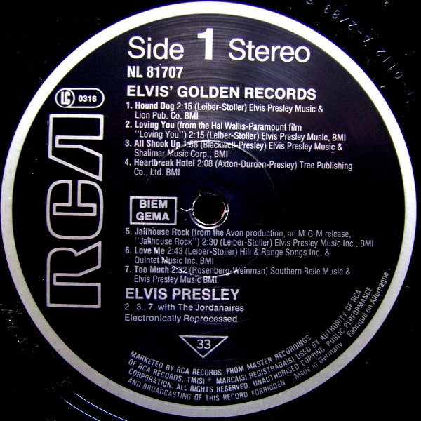 Presley, Elvis - Elvis' Golden Records