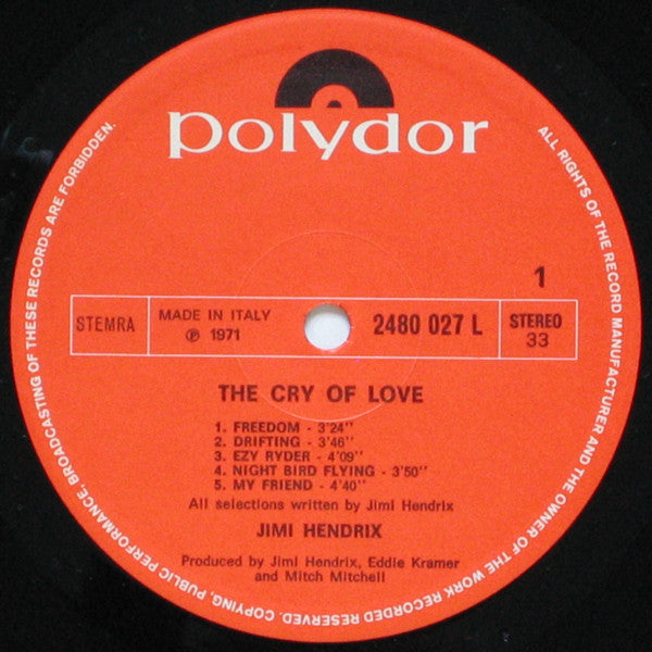 Hendrix, Jimi - Cry Of Love