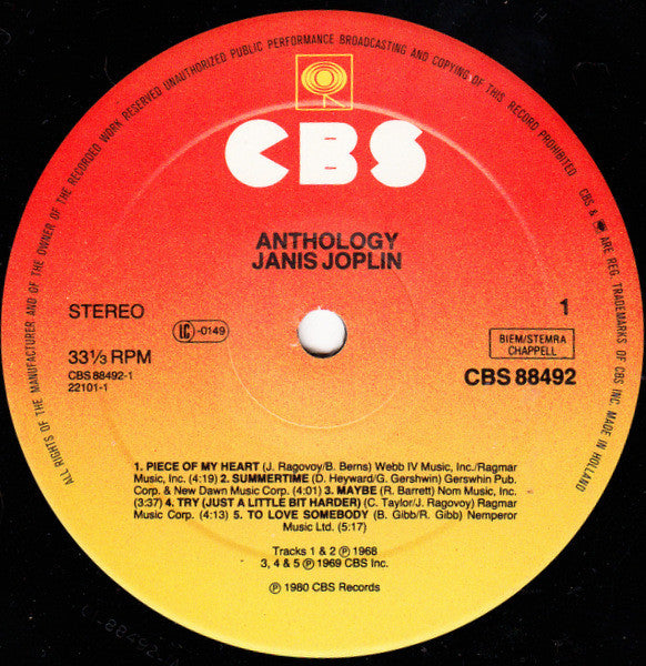 Joplin, Janis - Anthology