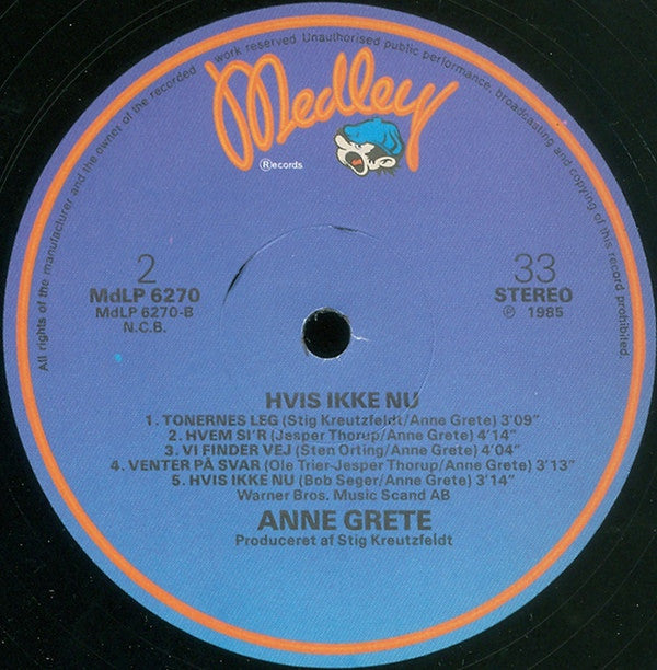 Anne Grete – Hvis Ikke Nu