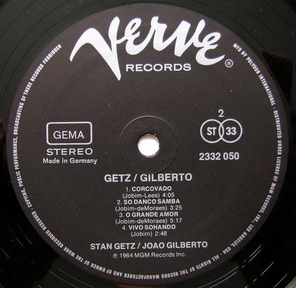 Getz, Stan Joao Gilberto - Getz/Gilberto